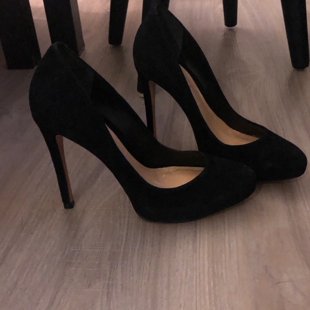 NWT Schutz black suede heels / pumps